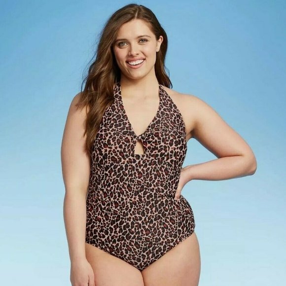 Kona Sol Women's Twist-Front Halter One Piece - Picture 1 of 5
